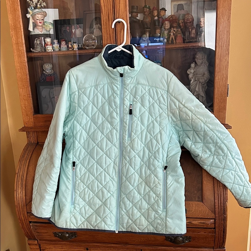 Reversible Blue and Mint Jacket
